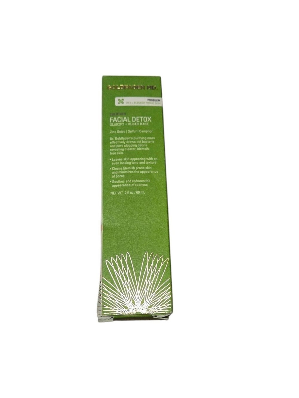Goldfaden MD Facial Detox Clarify + Clear Mask 2 oz NIB
